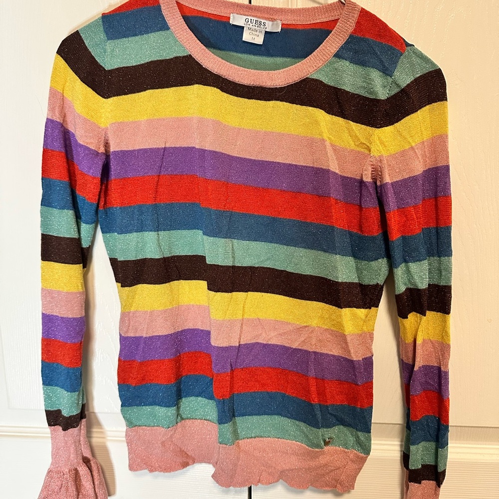 Guess Multicolor Striped Sweater